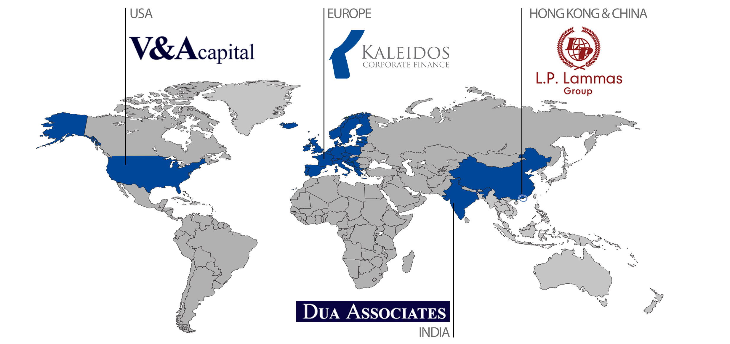 Kaleidos International Partner Map